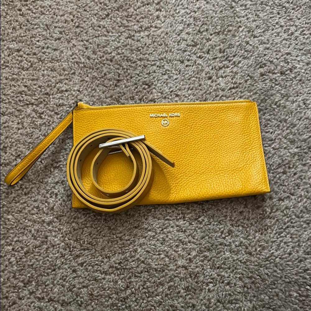Michael Kors Yellow clutch
